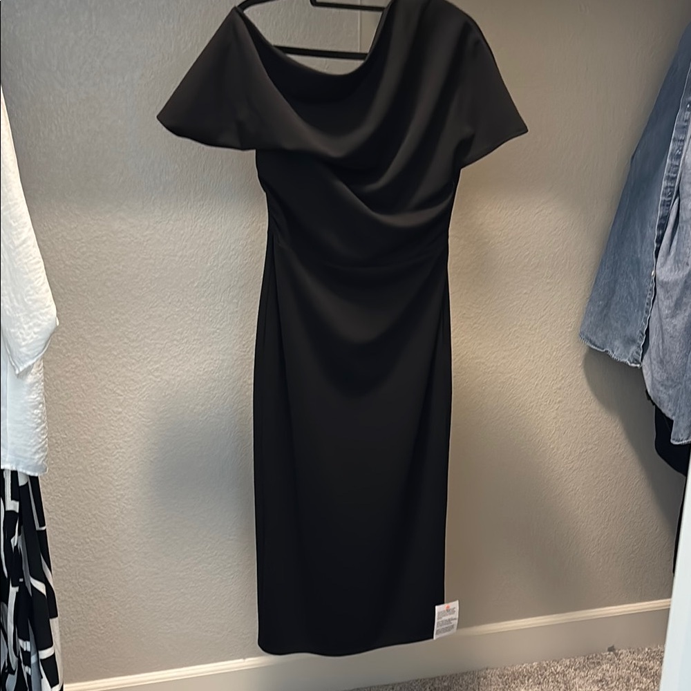 Elegant Black Off-Shoulder Dress